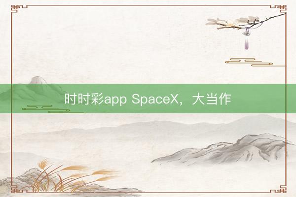 时时彩app SpaceX，大当作